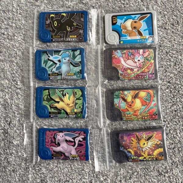 ポケモンフレンダ ブイズ8枚セット ニンフィア ブースター サンダース ブラッキー グレイシア リーフィア エーフィ イーブイ