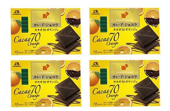 カレ・ド・ショコラ カカオ70オランジュ×4箱