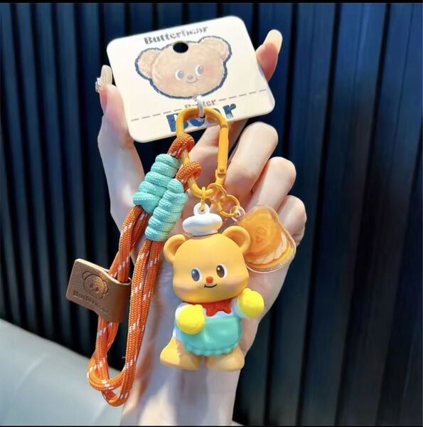 バターベア マスコット キーホルダー キーリング カラビナ Butterbear