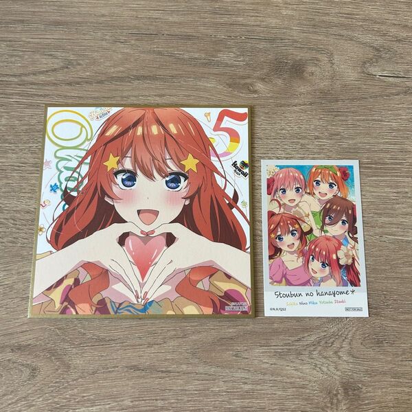 五等分の花嫁 映画 ミニ色紙 中野五月 ステッカー