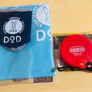 DOD ディーオーディー BOSSコーヒー フォーザフューチャー折り畳みキャンプカフェトートバッグ ガジェットポーチ