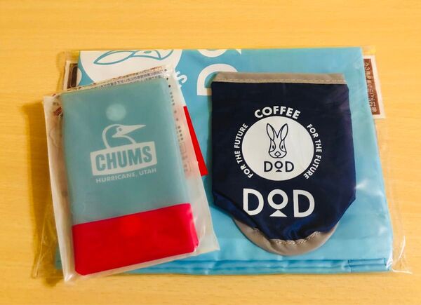 DOD ディーオーディー BOSS コーヒー キャンプ カフェ トートバッグ CHUMS チャムス カラビナ付きマルチケース