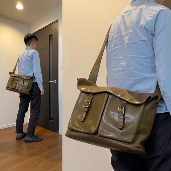 貴重ショルダーバッグ土屋鞄製造所ショルダーバッククロスボディバッグ鞄カバンかばん 斜めがけ 本革