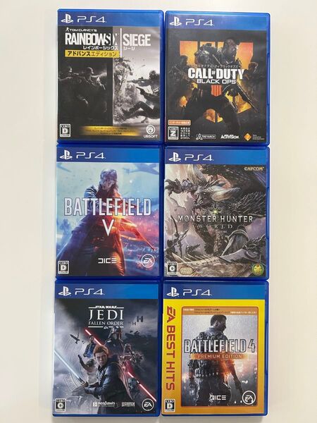 レインボーシックス シージ他 プレステ4 ゲームソフト6本セット ばら売り可能 プレイステーション4 PS4