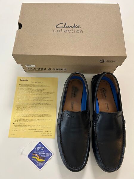 クラークスClarksローファースリッポンシューズビジネスシューズドレスシューズ ブラック黒メンズ牛革本革レザー