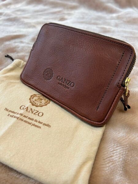 日本製GANZOガンゾ本革コンパクトウォレット牛革サイフレザーミニ財布小銭入れ
