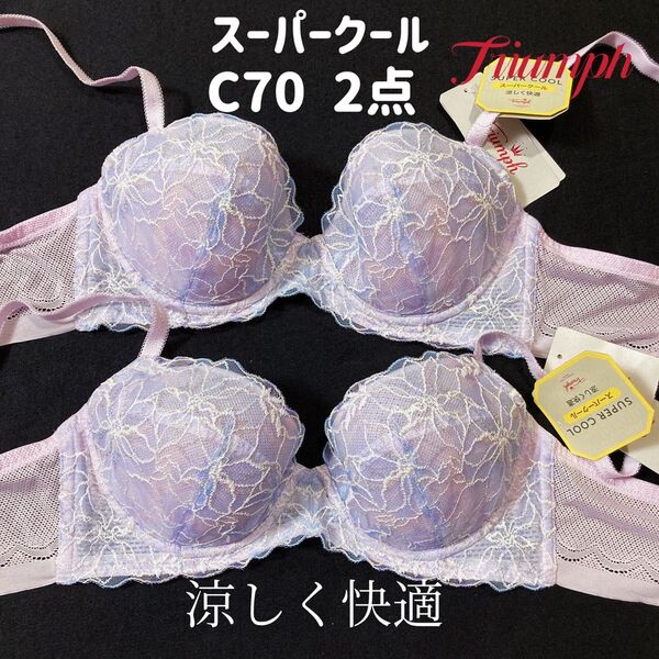 C70 トリンプ スーパークール547 ブラジャー 2点