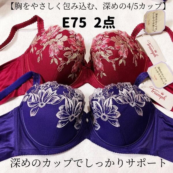 E75 トリンプ ストーリー 538 &518ブラジャー 2枚