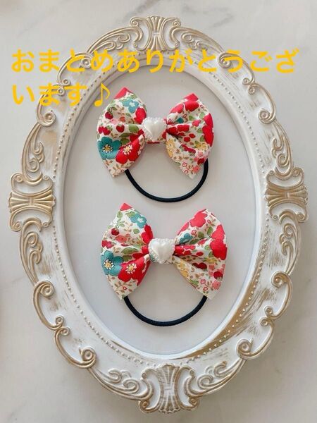 大人気 ベビー キッズ ヘアゴムセット 花柄 リボンヘアゴム ヘアアクセサリー リボン ハンドメイド