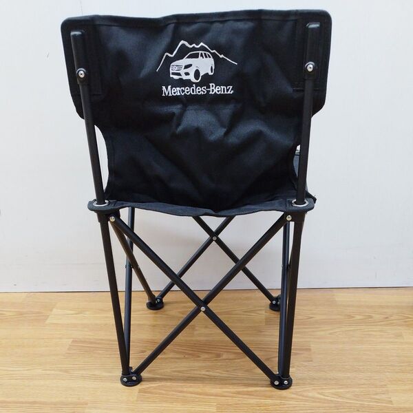【中古品】Mercedes-Benzメルセデス-ベンツキャンピングチェアー 折りたたみ椅子 収納袋付き