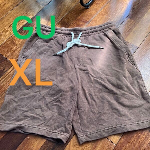 GU ハーフパンツ ショートパンツ ブラウン XL