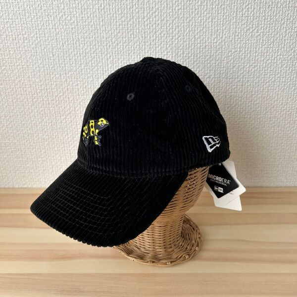 未使用 タグ付き 9THIRTY コーデュロイ カエル ブラック ニューエラ アウトドア キャップ
