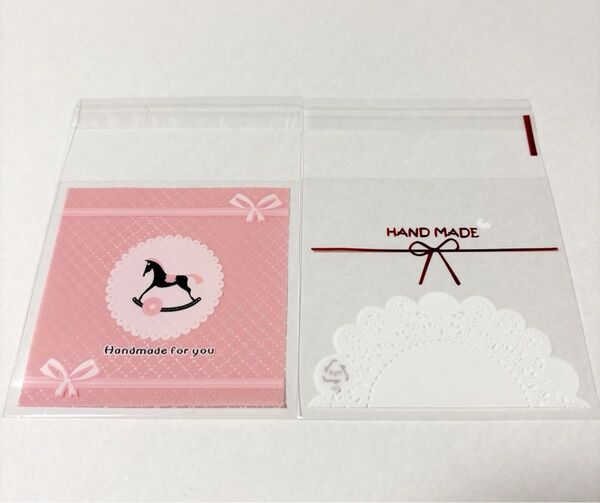 ラッピング袋 opp袋 60枚 ギフトバック テープ付き ハンドメイド