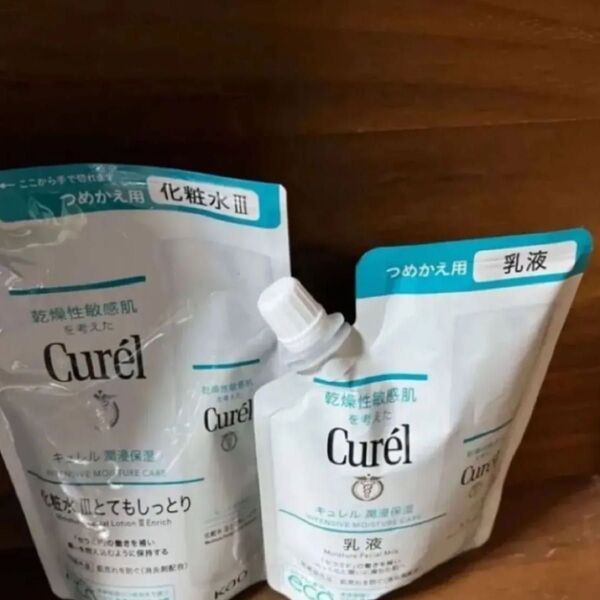 キュレル 潤浸保湿 化粧水Ⅲとてもしっとり 乳液 つめかえ用