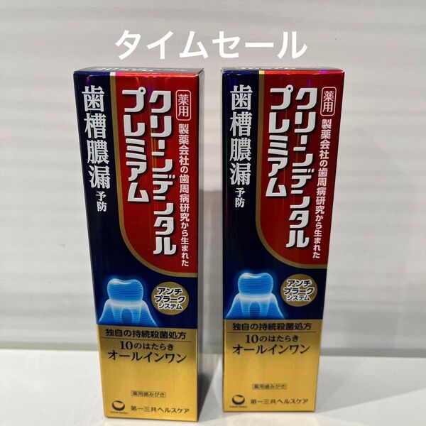 クリーンデンタル プレミアム 100g×2本