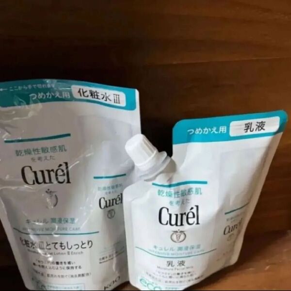 キュレル 潤浸保湿 化粧水Ⅲとてもしっとり 乳液 つめかえ用