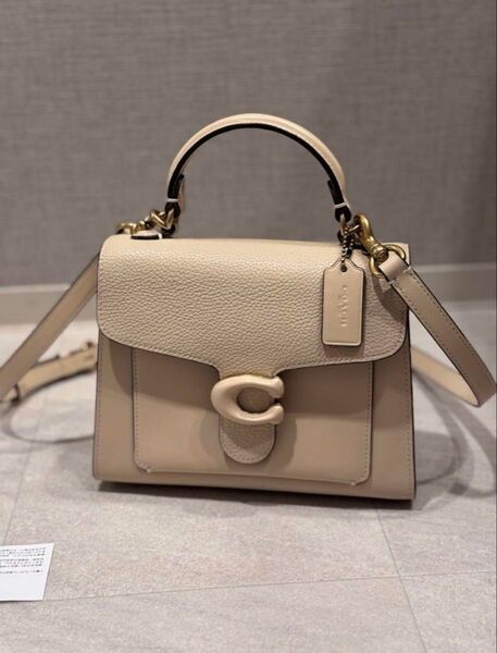 コーチ タビー トップハンドル ショルダーバッグ 美品 レザー