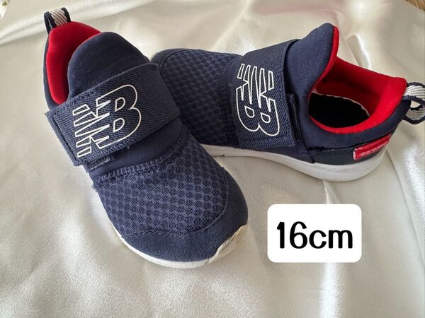 ニューバランス New Balance キッズスニーカー 16cm ネイビー