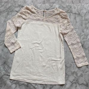 レース切り替えカットソー