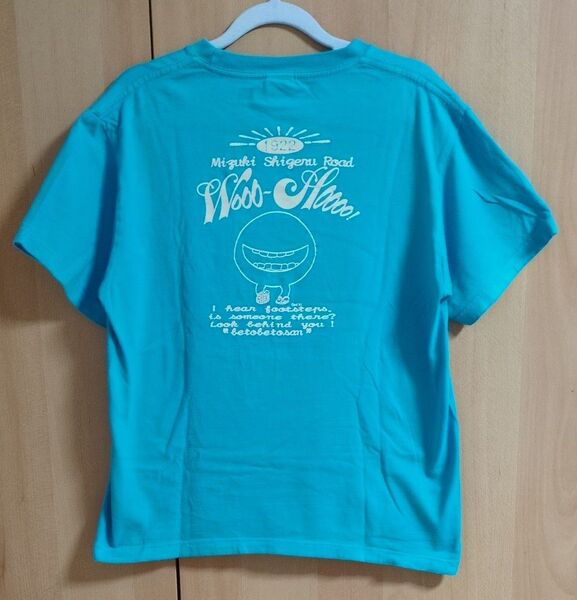 ゲゲゲの鬼太郎 水木しげるロード バックプリントTシャツ 半袖Tシャツ べとべとさん Mサイズ 綿100%