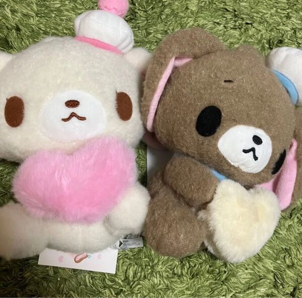 シュガーバニーズ ぬいぐるみ 平成うまれキャラクター ふわふわハート しろうさ くろうさ