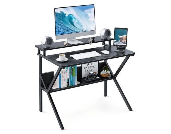 机 pcデスク パソコンデスク コンパクト モニター台付き 幅70cm×奥行60cm