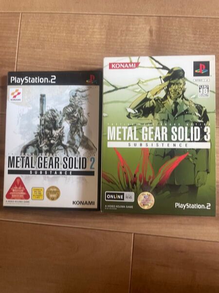 METAL GEAR SOLID 3 SUBSISTENCE (初回生産版)& METAL GEAR SOLID 2 2個セット
