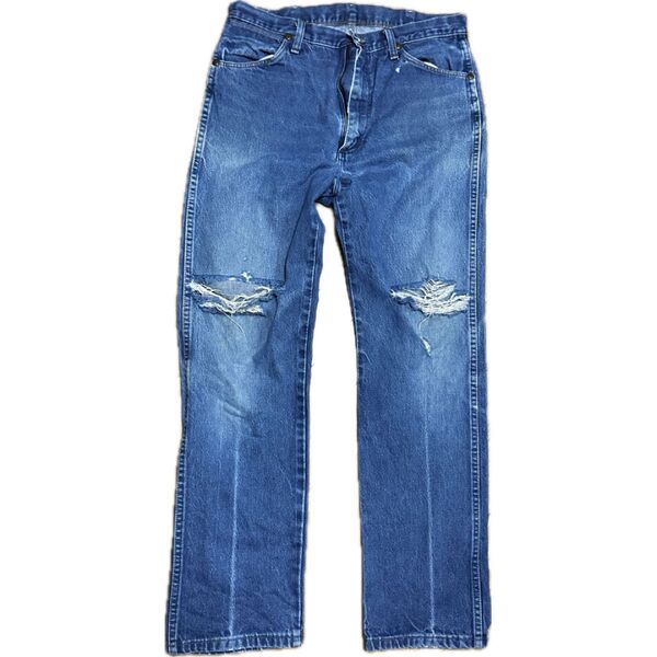 【古着】Wrangler ラングラー W34 L32 デニムパンツ ダメージあり