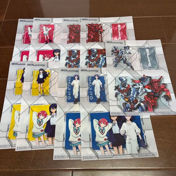 セブンイレブン GQuuuuuuX 機動戦士ガンダム クリアシート 5種9枚セット
