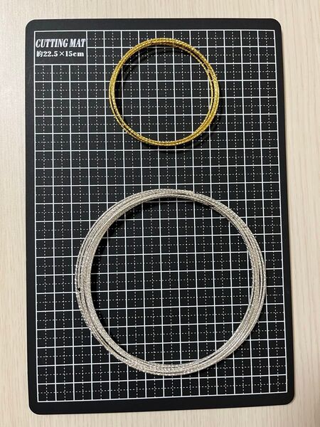 リース用ワイヤー ゴールド6㎝5本シルバー10㎝10本