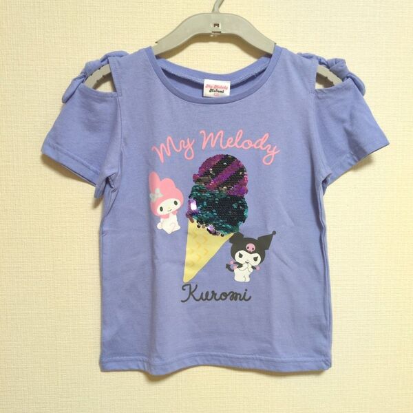 マイメロディ リバーシブルスパンコール クロミ キッズ Tシャツ 120