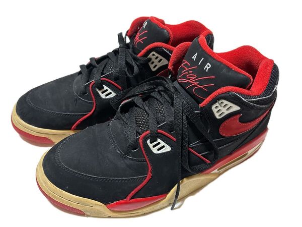 28cm NIKE AIR FLIGHT 89 ブラック/レッド