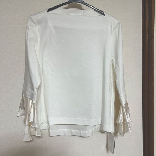 Ele NATURAL BEAUTY 新品80%オフ!袖シルク2way ボートネックカットソー