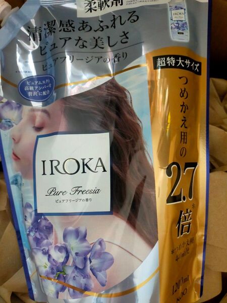 フレアフレグランス IROKA ピュアフリージア つめかえ 1200ml 1袋