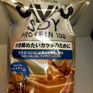 ザバス(SAVAS) ソイプロテイン100 ミルクティー風味 900g 明治 1袋