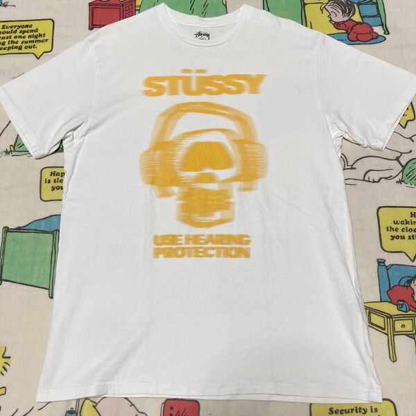 stussy ステューシー tシャツ 白 XL ガイコツ