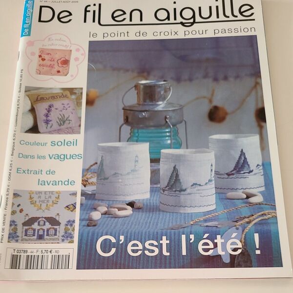 De fil en aiguille クロスステッチ 雑誌 洋書