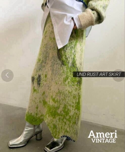 Ameri VINTAGE アメリヴィンテージ UND RUST ART KNIT SKIRT