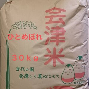 会津産 ひとめぼれ 玄米 30kg 令和6年産