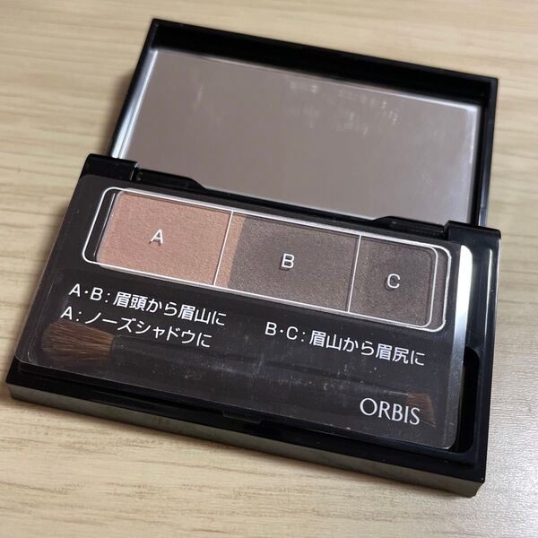 ORBIS ブレンドアイブロー コンパクト チャコールグレー 8278