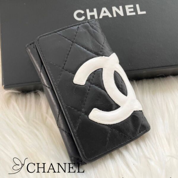シャネル キーケース カンボンライン ココマーク カードケース CHANEL