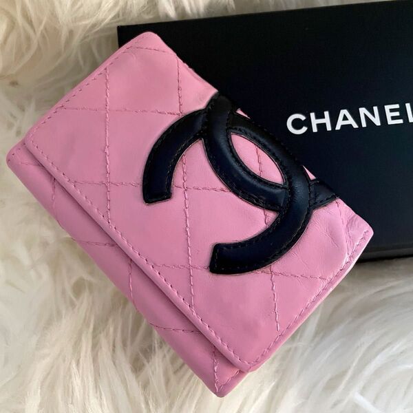 CHANEL シャネル マトラッセ カンボンライン ココマーク ラムスキン キーケース