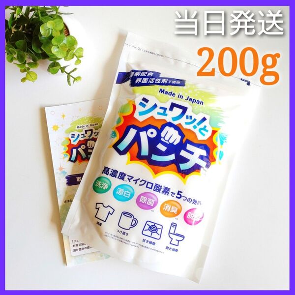 ◆当日発送◆ シュワッとパンチ 200g【お試し】★取扱説明書コピー付