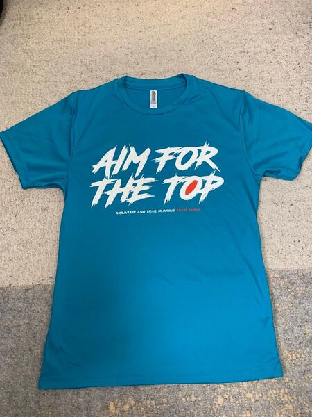 AIM FOR THE TOP Tシャツ Sサイズ ブルー系 トレイルランニング