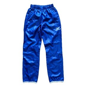 穴あり ナイロンパンツ MIZUNO ミズノ ブルー ジップ Sサイズ 古着
