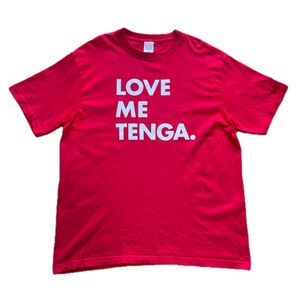 Tシャツ TENGA テンガ 赤 レッド XL 古着