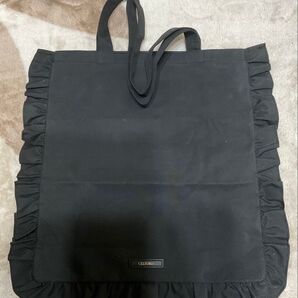 【新品】CELFORD 大きめフリルトートバッグ ブラック かわいい