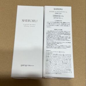 【未開封】シロル クリスタル リンクルUVデイクリーム 40g (顔、首用日焼け止め)2個セット