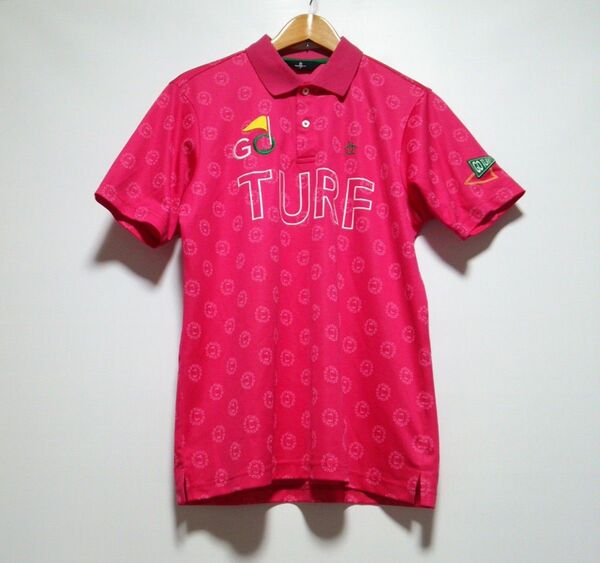 美品 Munsingwear マンシングウェア 春夏 ドライストレッチ 半袖ポロシャツ 半袖シャツ 半袖Tシャツ 紫 メンズL