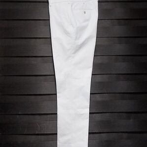 ほぼ未使用 ユニクロ アダムスコット 2023年春夏 ストレッチ 感動パンツ/ライト チノパンツ スラックス 白 メンズ W79